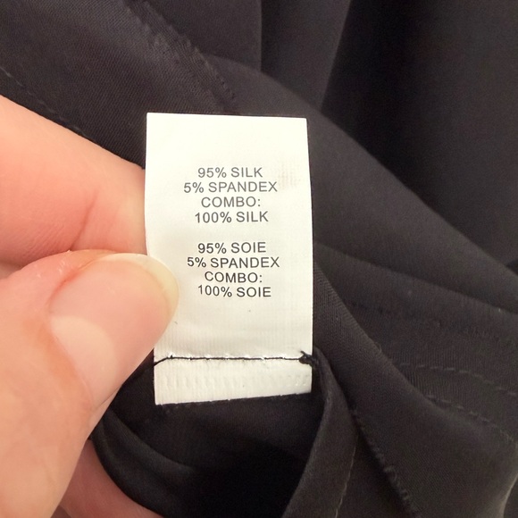 Ramy Brook Aida Silk Wrap Tank Black Sleeveless Blouse BNWT Size L $295 - Picture 3 of 9